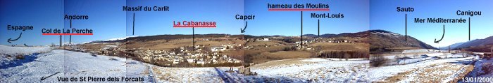 vue panoramique de La Cabanasse